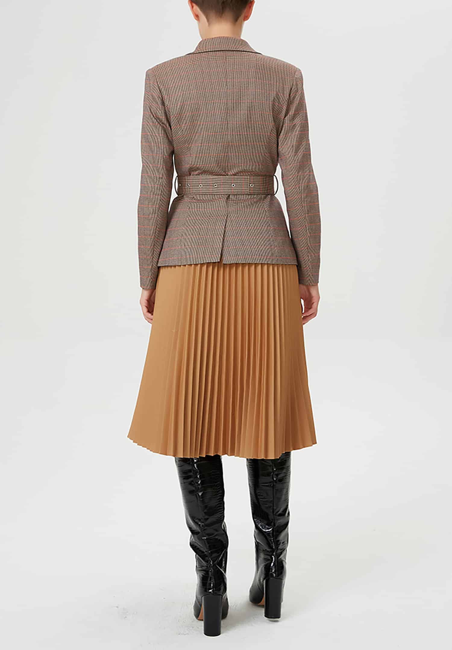 Veste tailleur à motif Prince de Galles