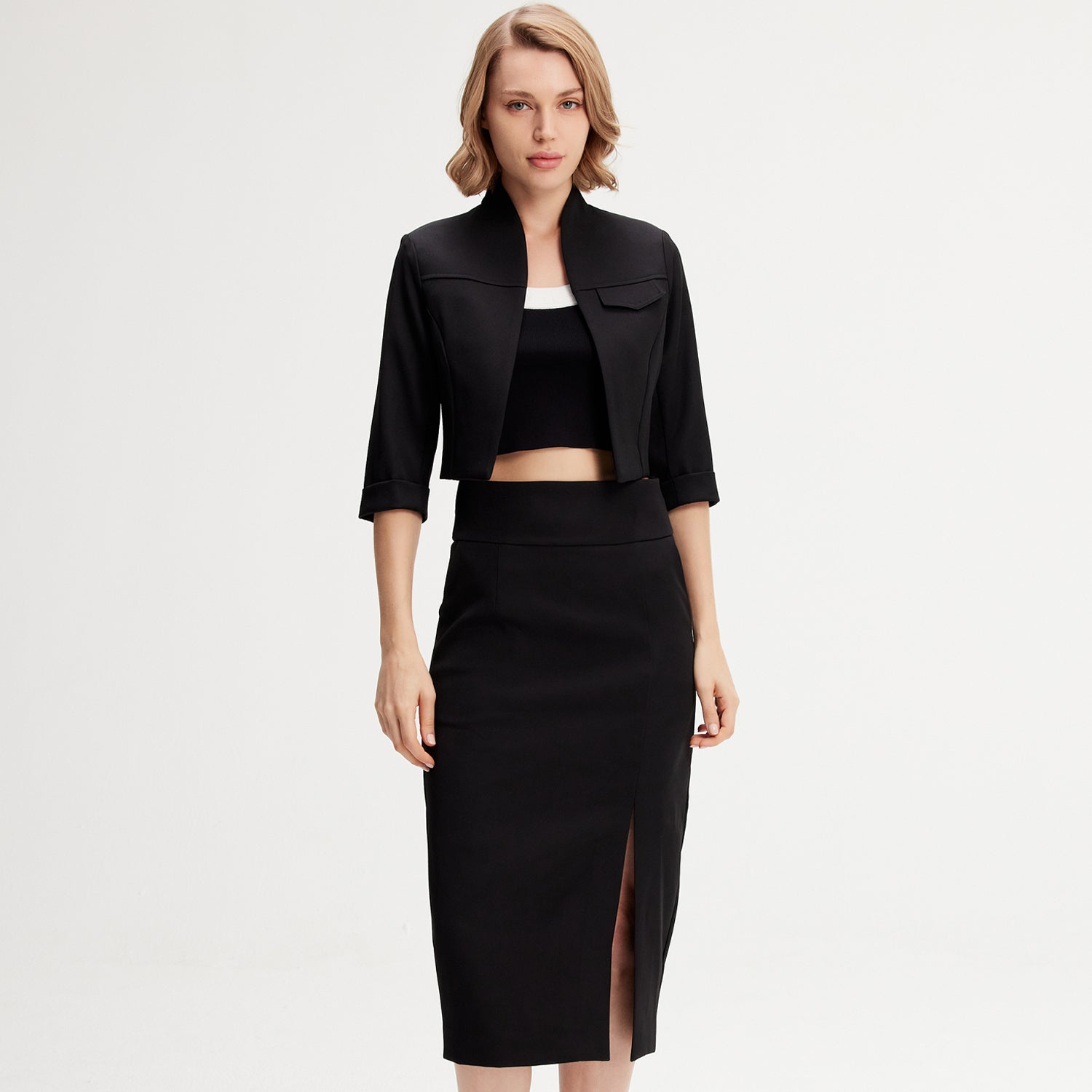 Veste courte minimaliste