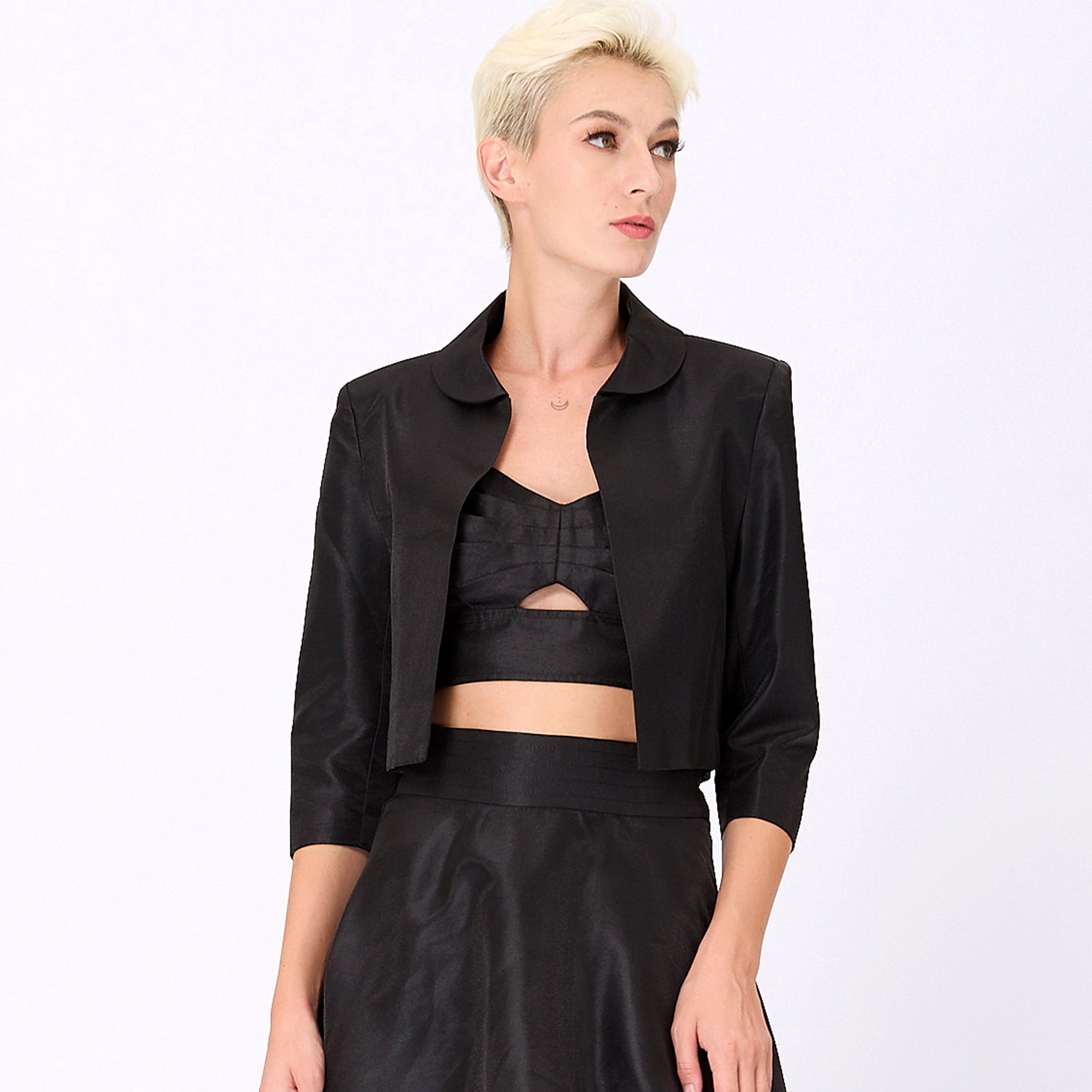 Veste courte taffetas