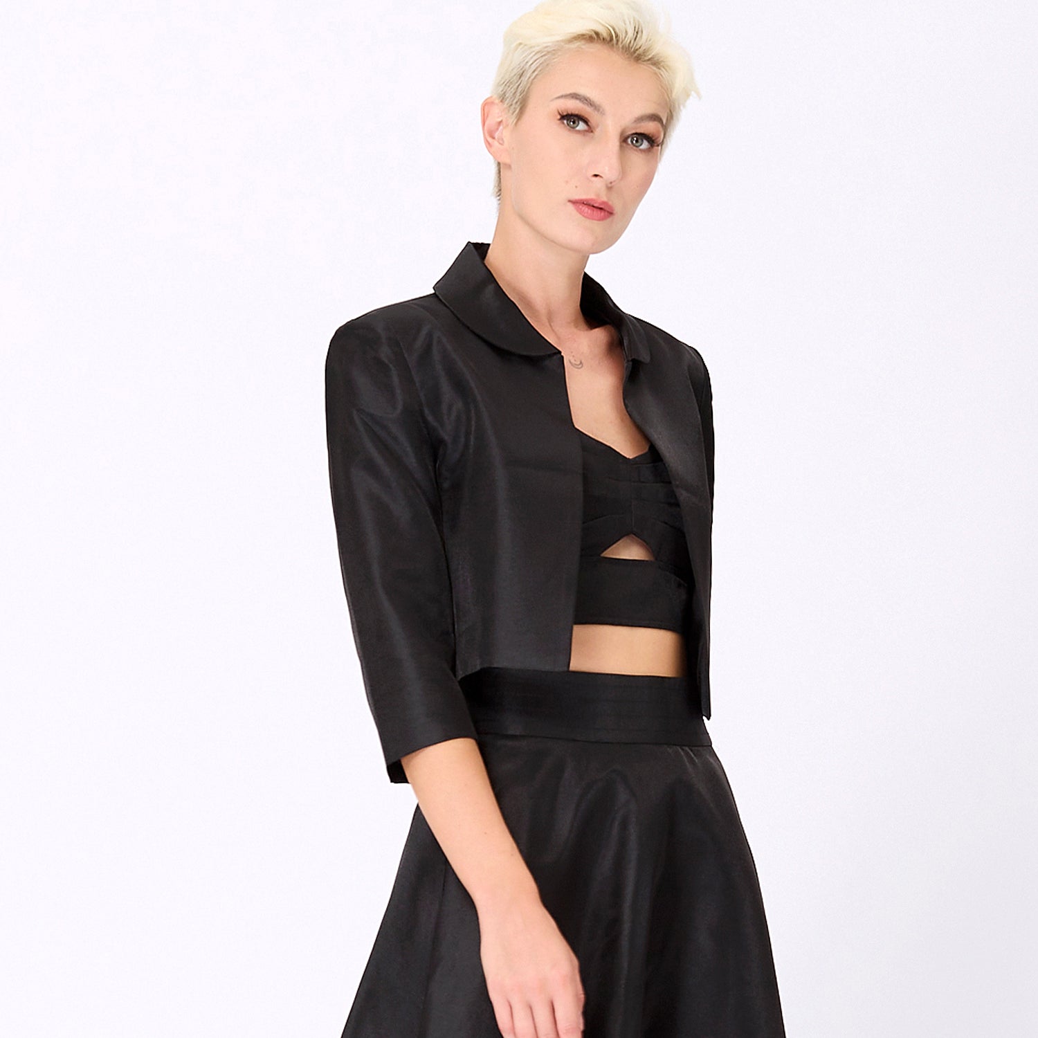 Veste courte taffetas