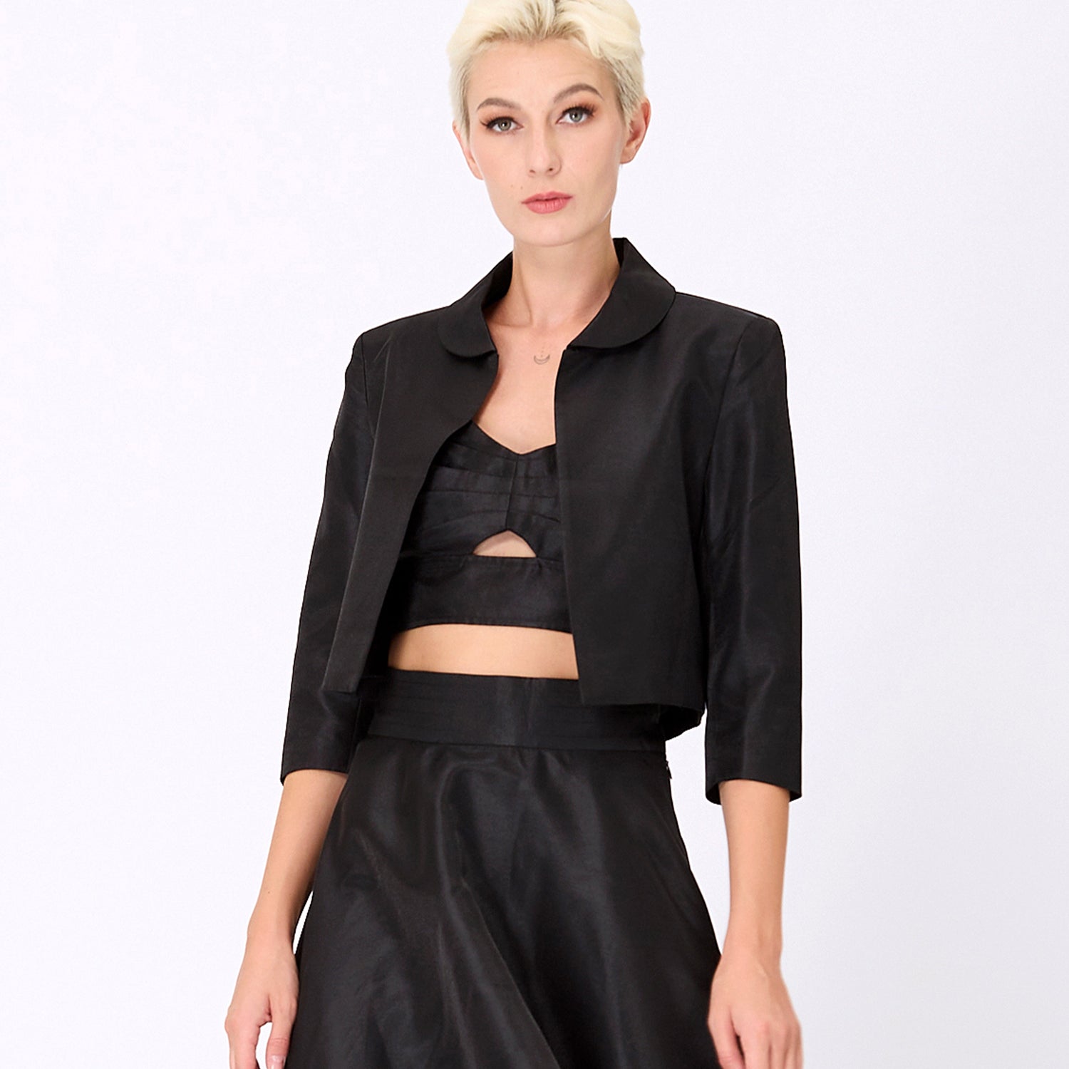 Veste courte taffetas