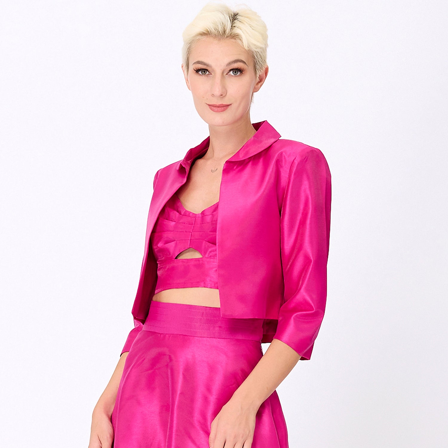 Veste courte taffetas