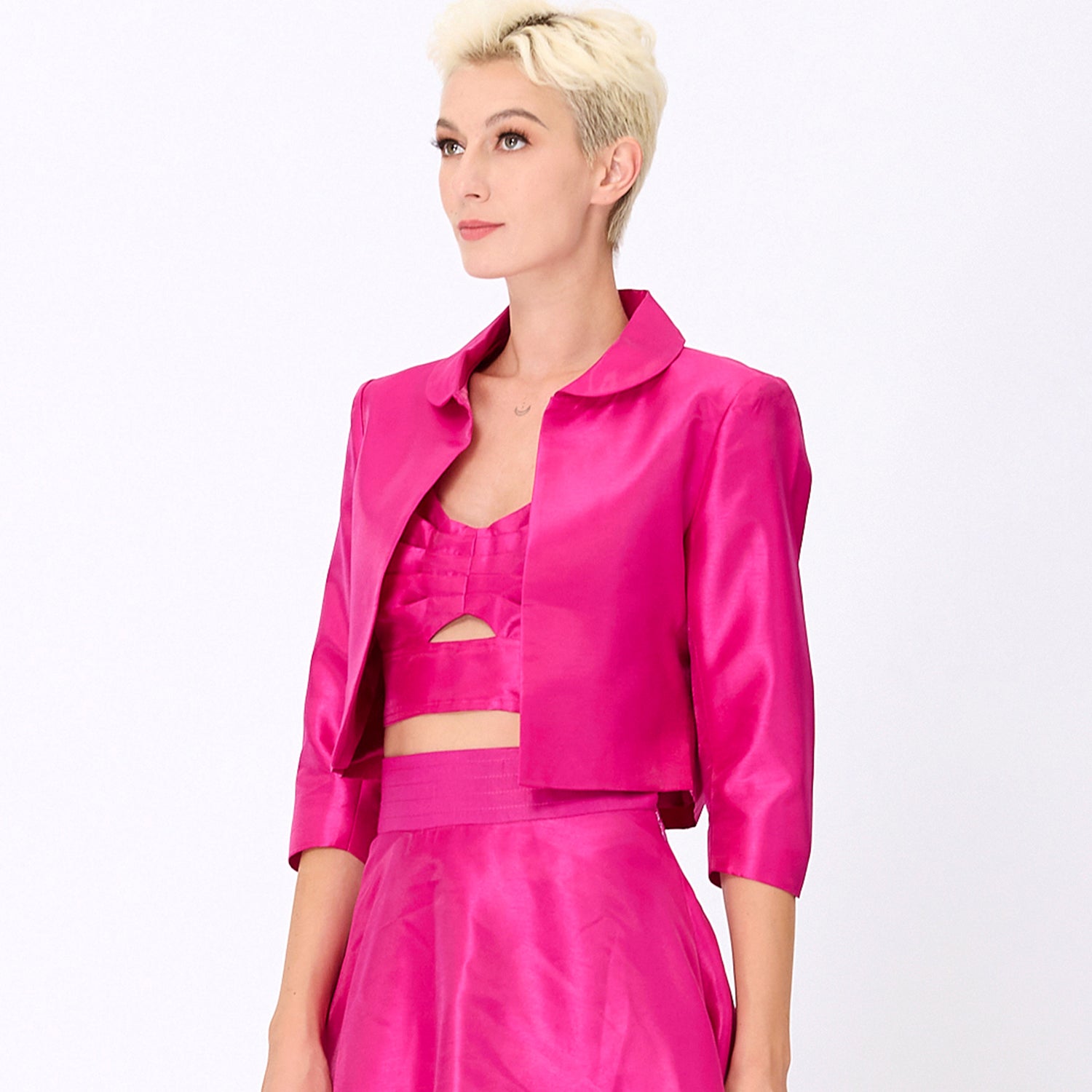 Veste courte taffetas