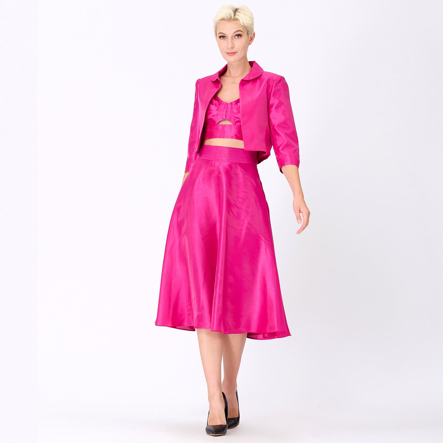 Veste courte taffetas