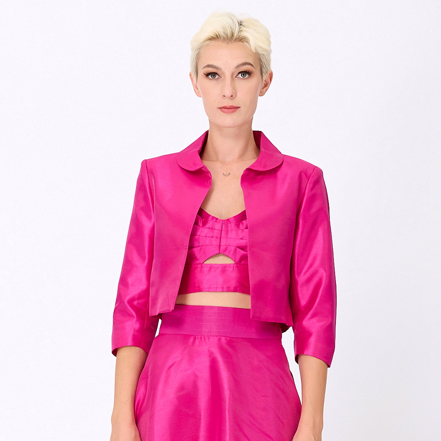 Veste courte taffetas