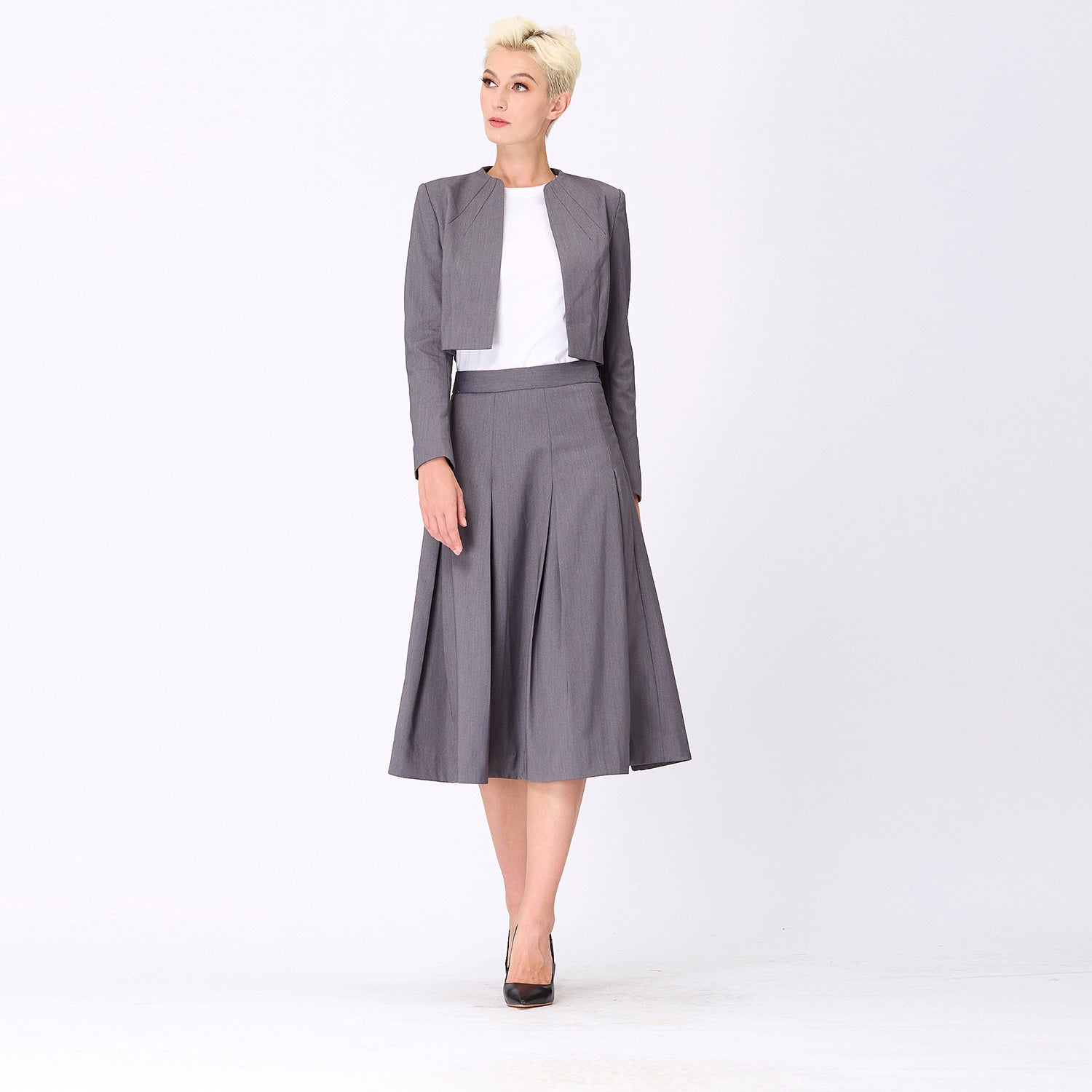 Blazer boléro minimaliste court