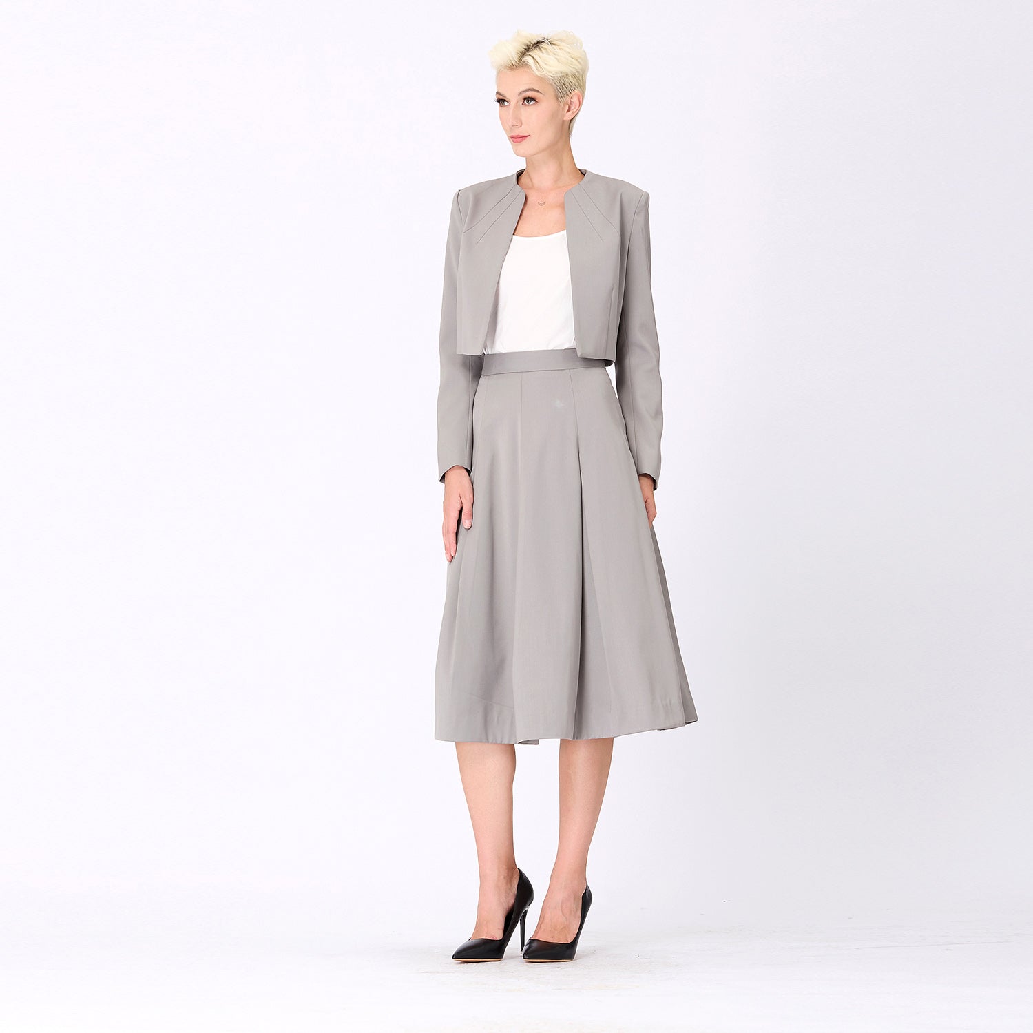 Blazer boléro minimaliste court