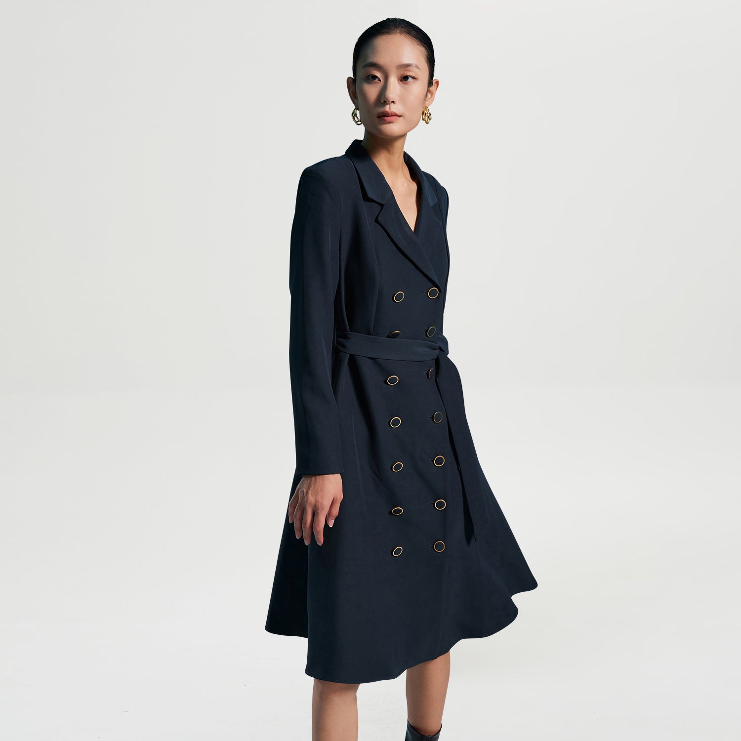 Manteau tailleur à double boutonnage