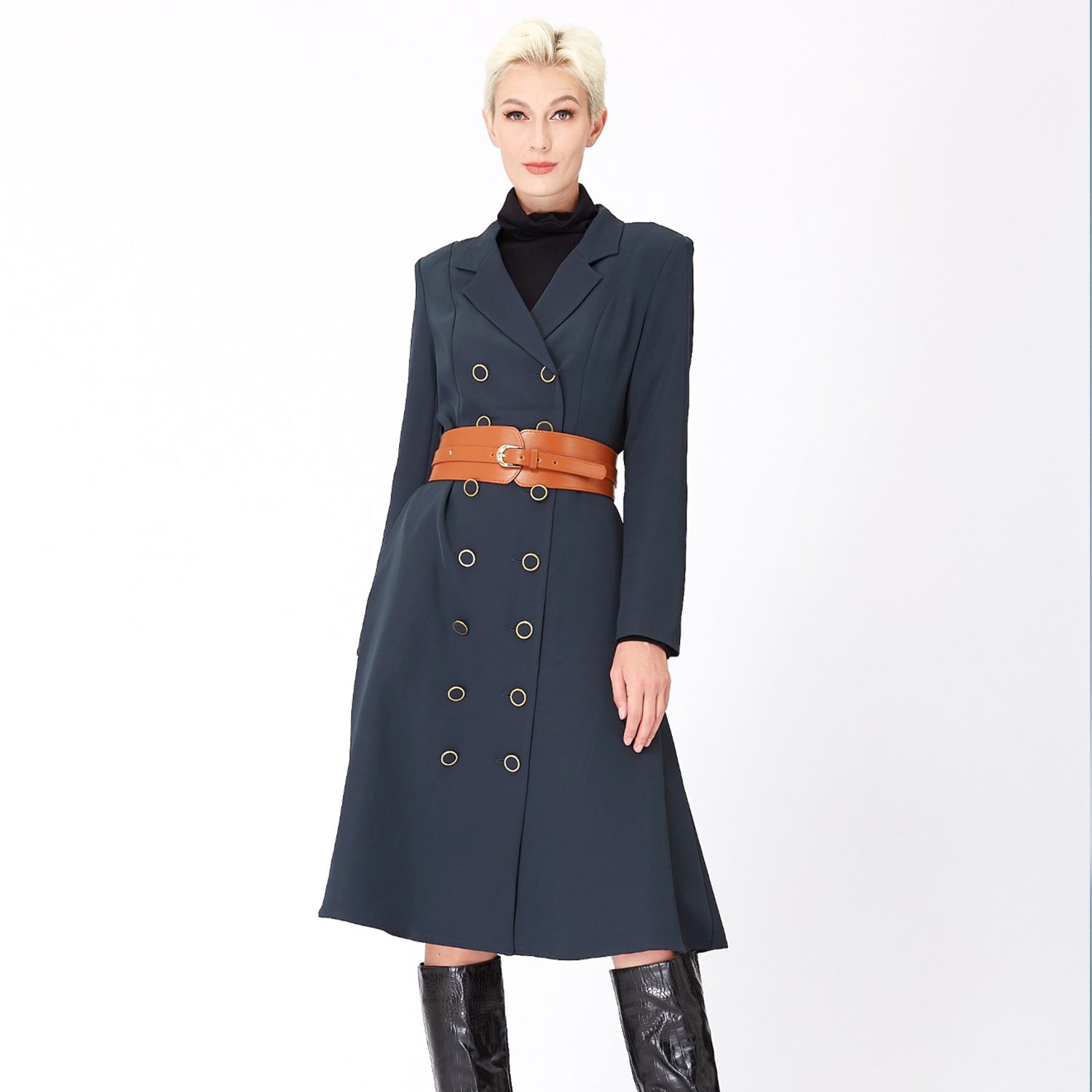 Manteau tailleur à double boutonnage