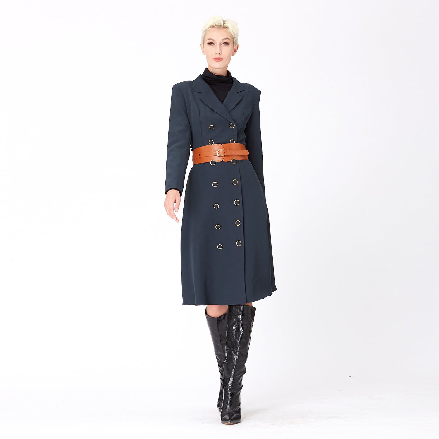 Manteau tailleur à double boutonnage