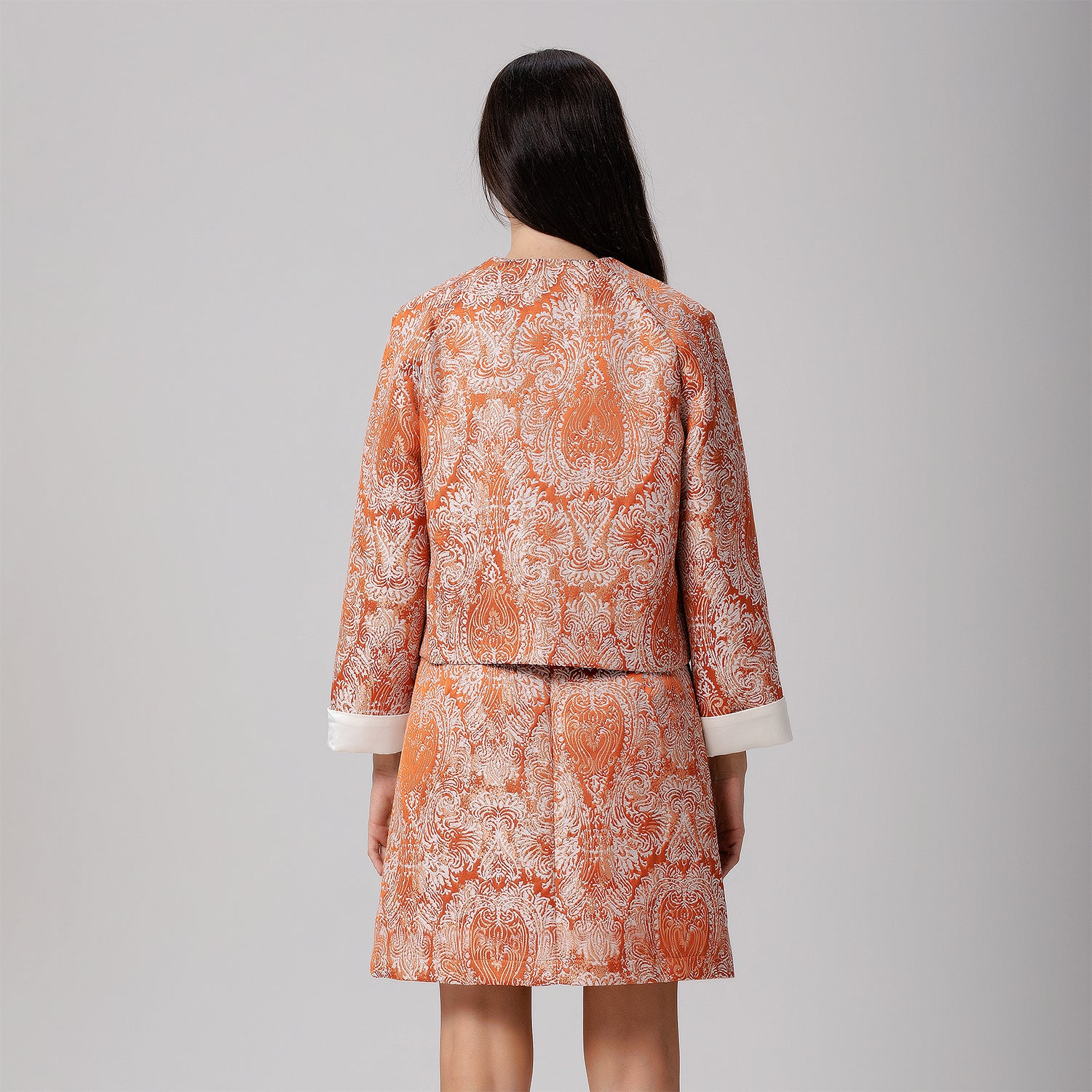 Veste courte en brocart