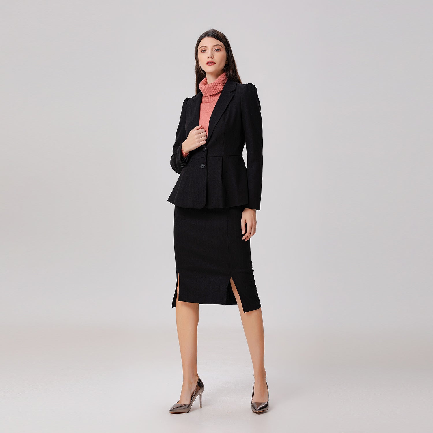 Blazer ajusté et évasé