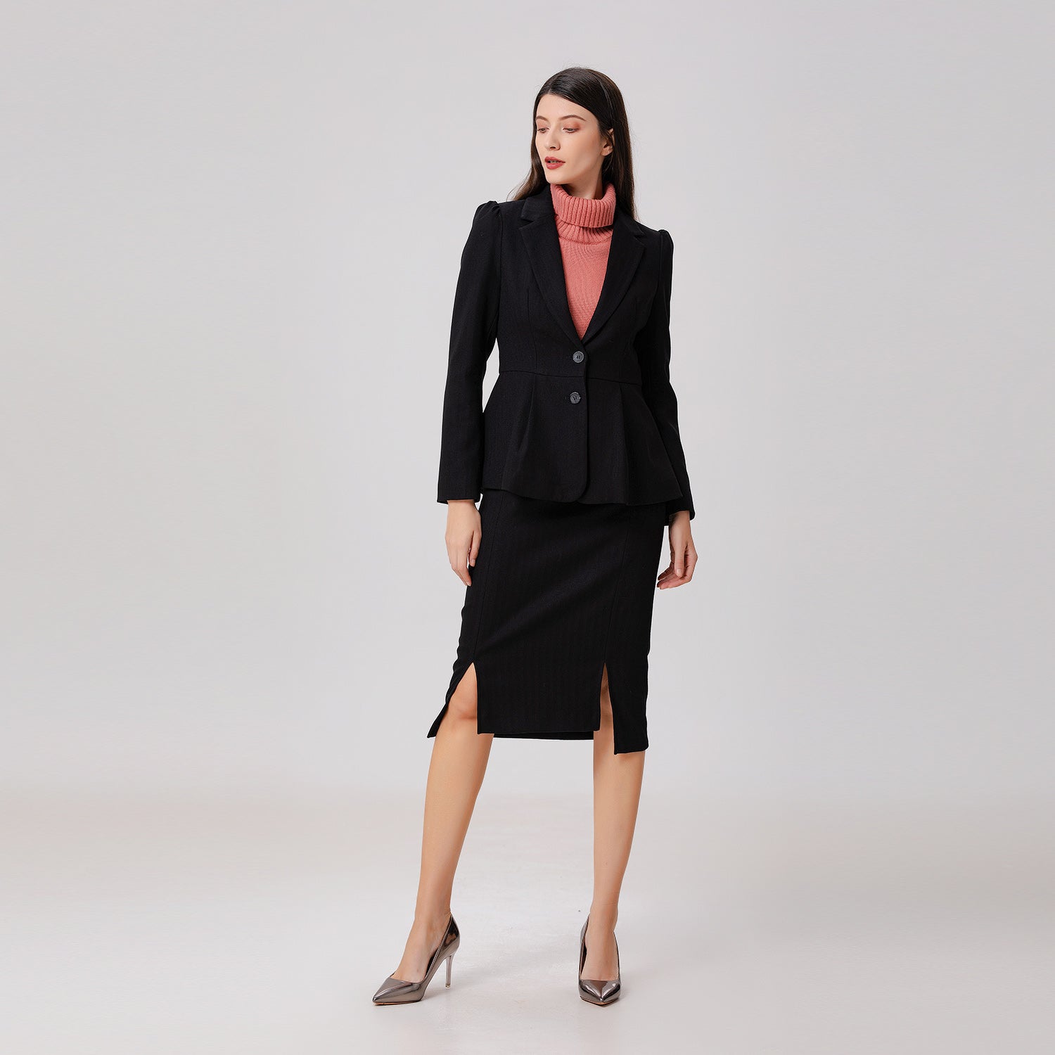 Blazer ajusté et évasé