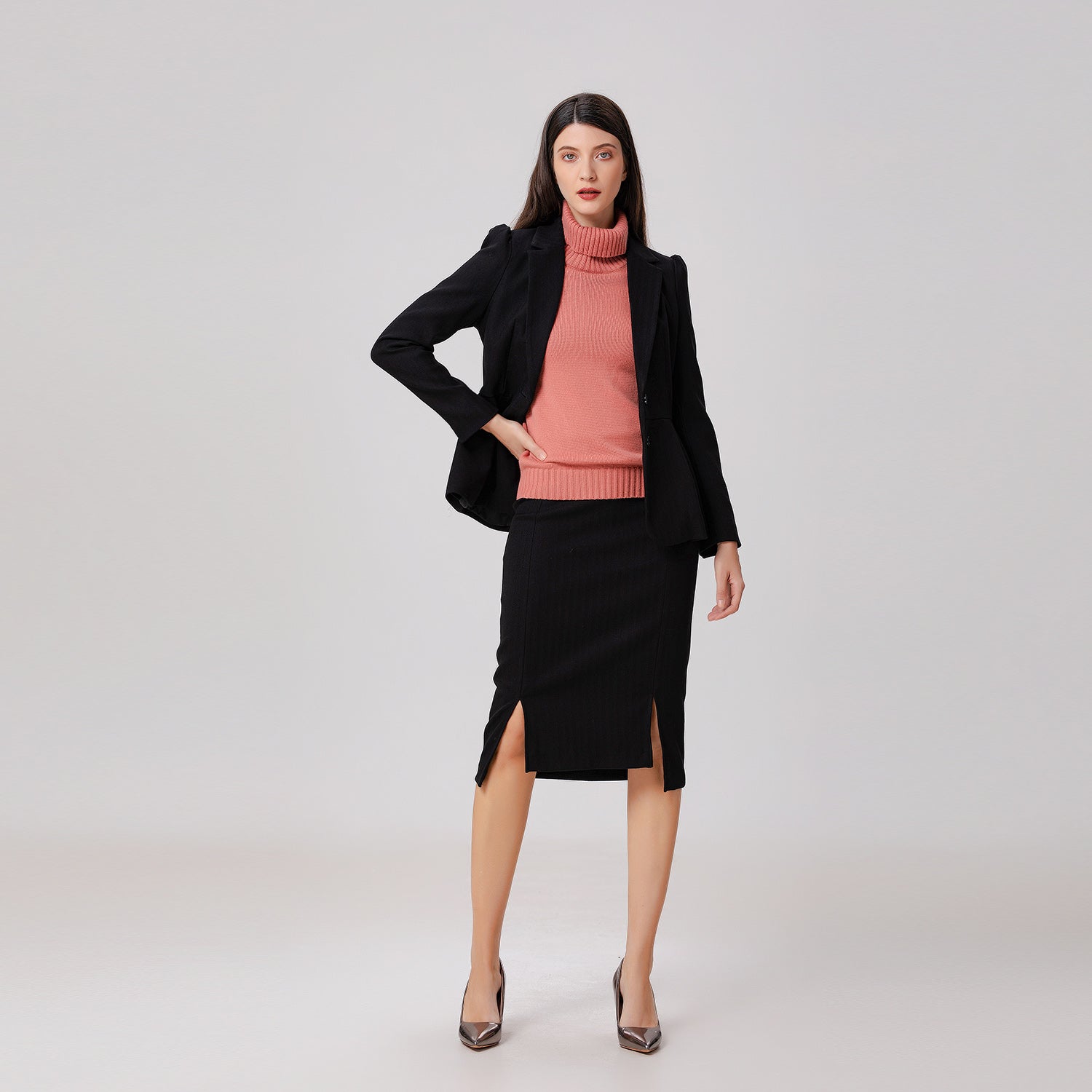 Blazer ajusté et évasé