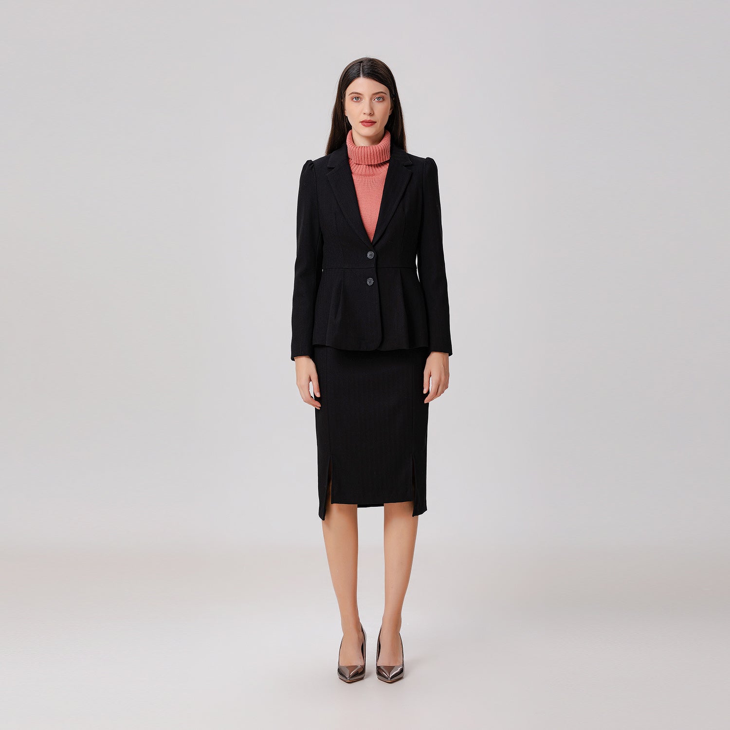 Blazer ajusté et évasé