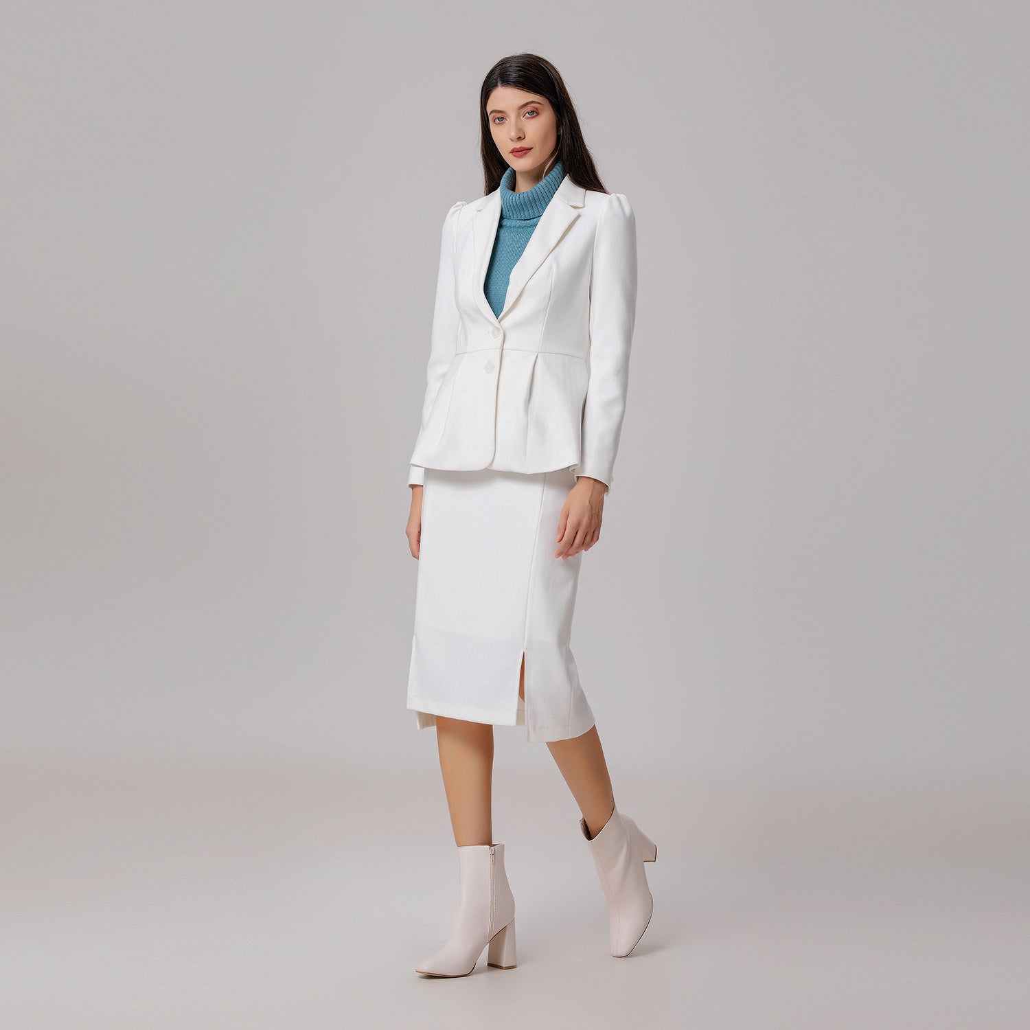 Blazer ajusté et évasé