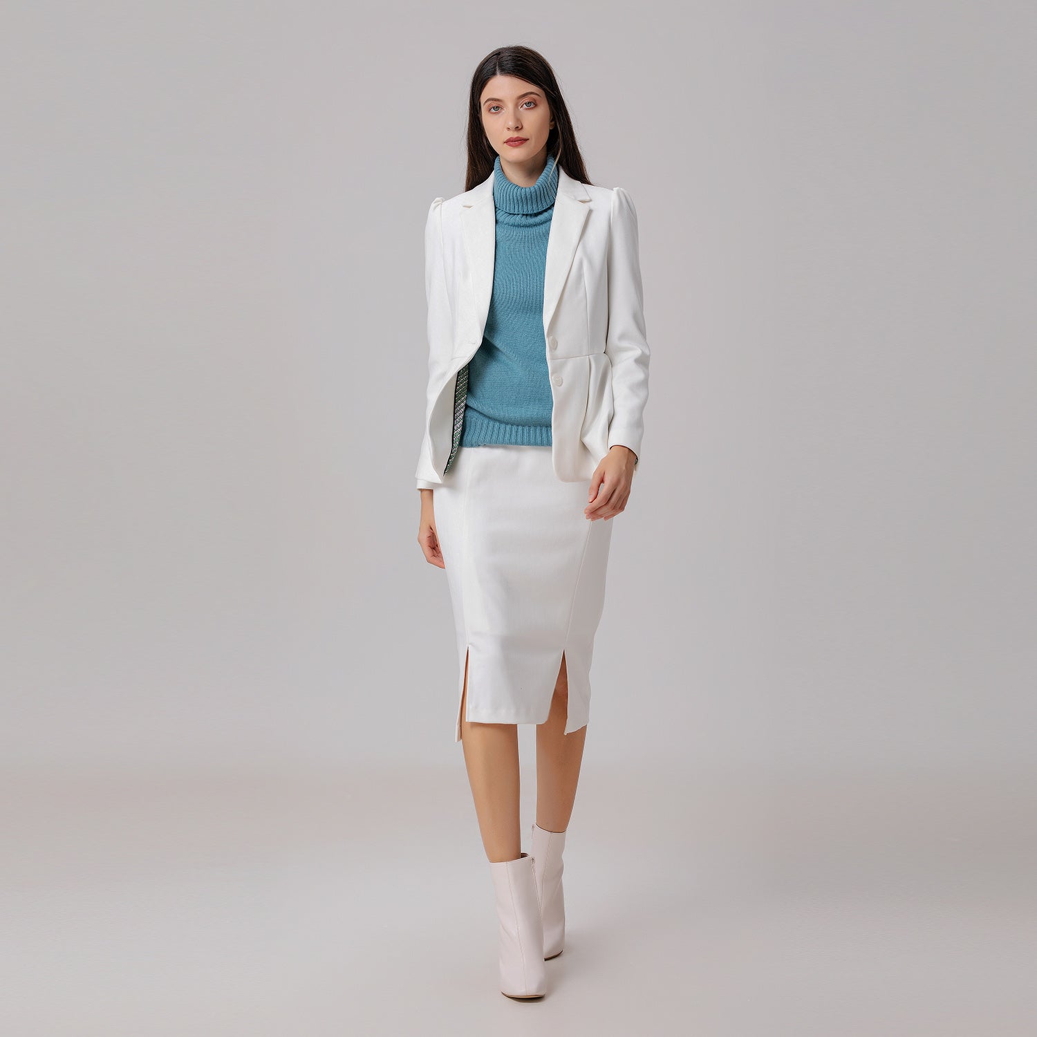 Blazer ajusté et évasé