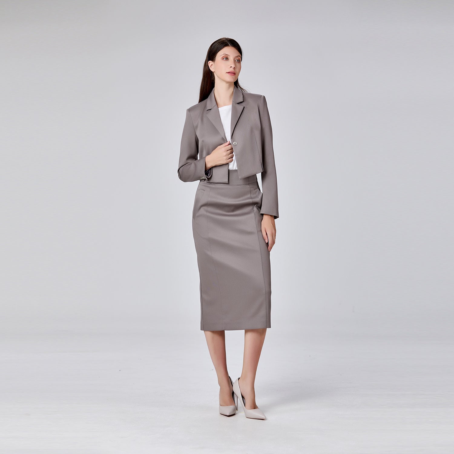 Veste de tailleur courte