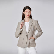 Blazer tailleur avec écusson