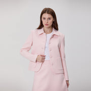 Veste tailleur à col Claudine