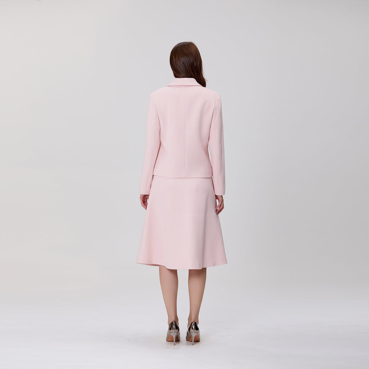 Veste tailleur à col Claudine