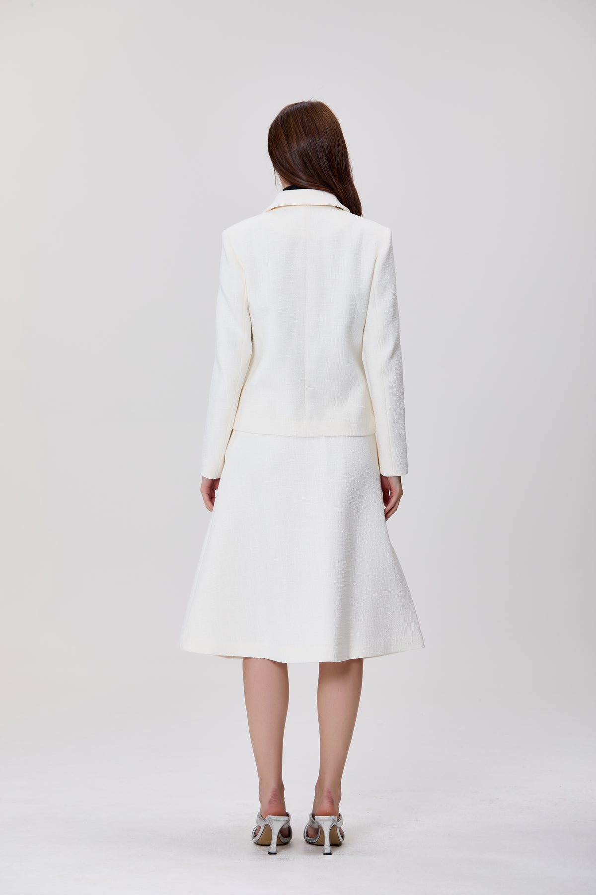 Veste tailleur à col Claudine
