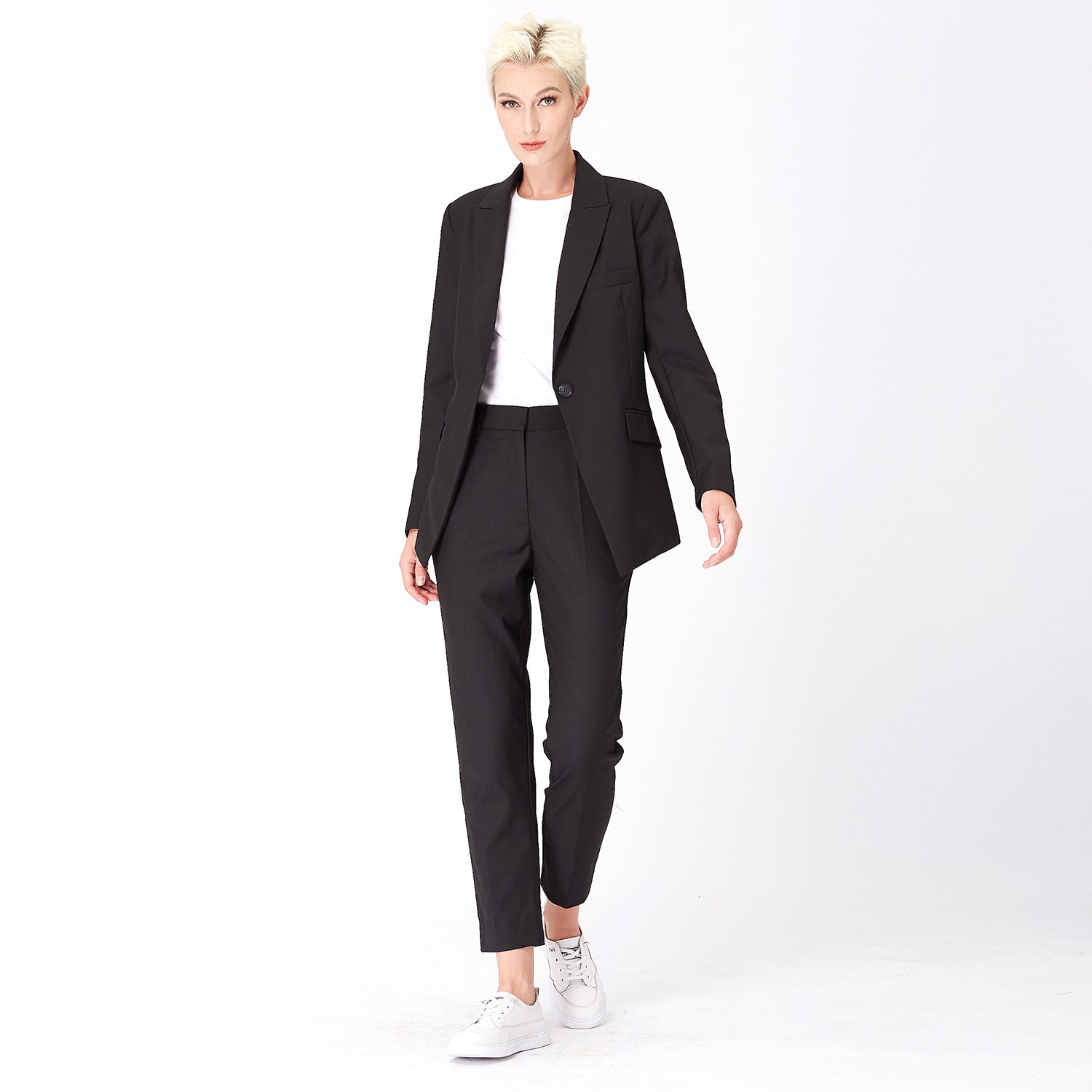 Pantalon tailleur coupe ajustée