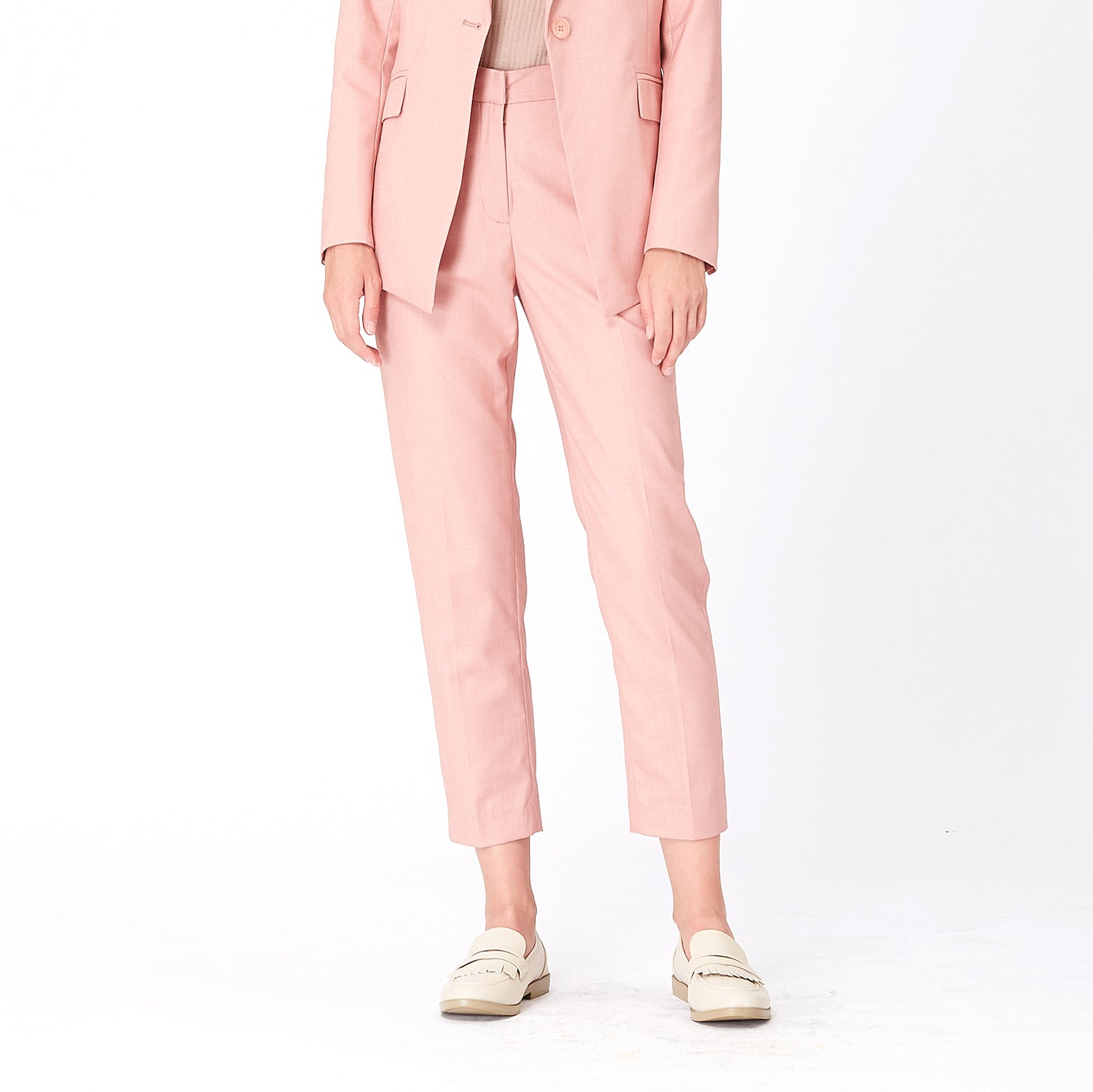 Pantalon tailleur coupe ajustée