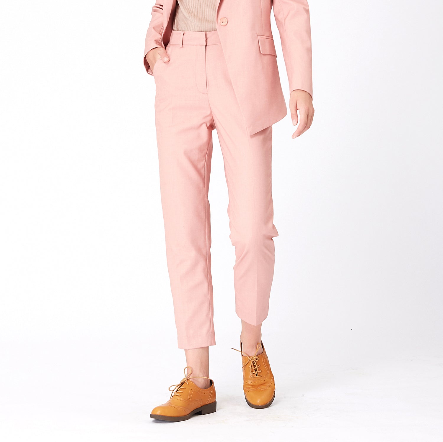 Pantalon tailleur coupe ajustée