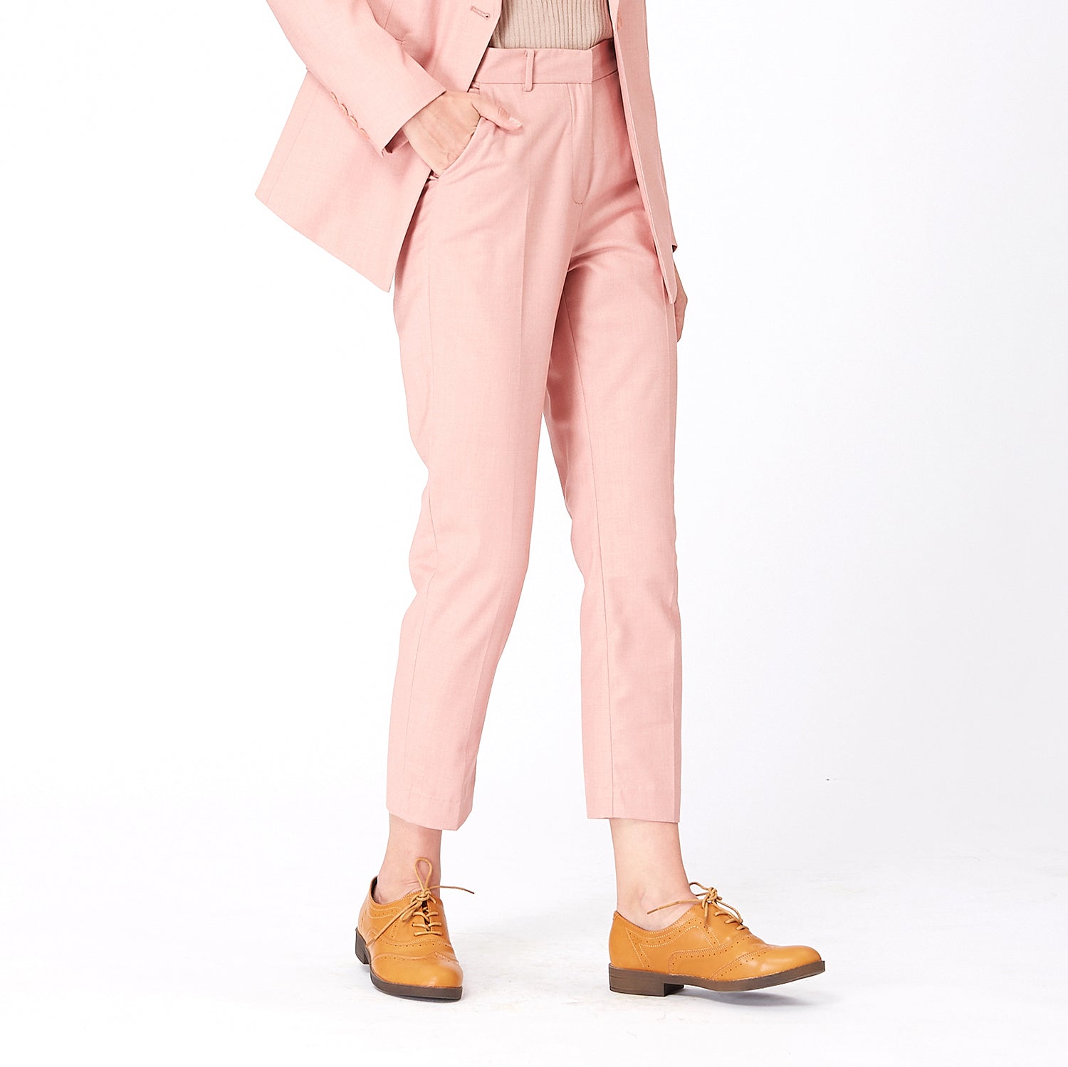 Pantalon tailleur coupe ajustée