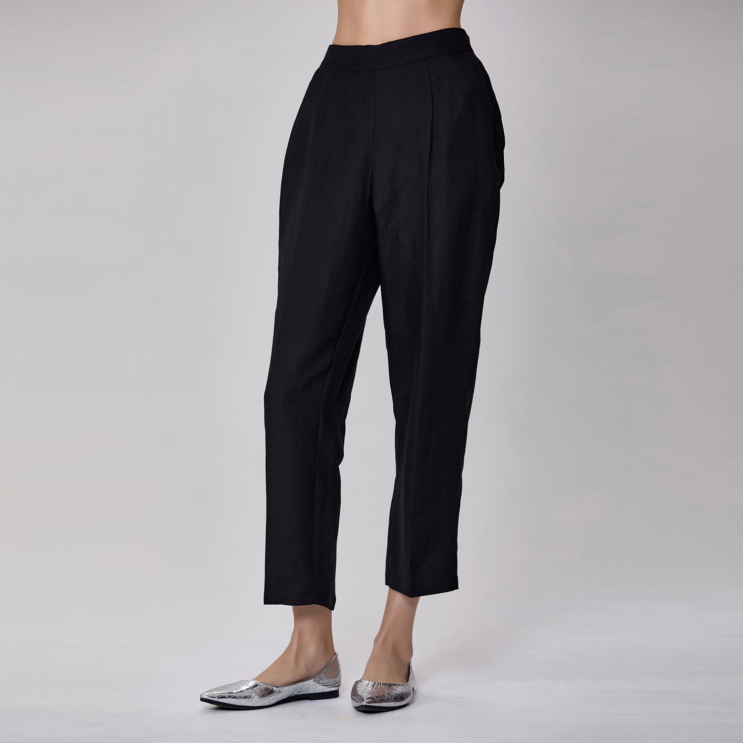 Pantalon droit en lin