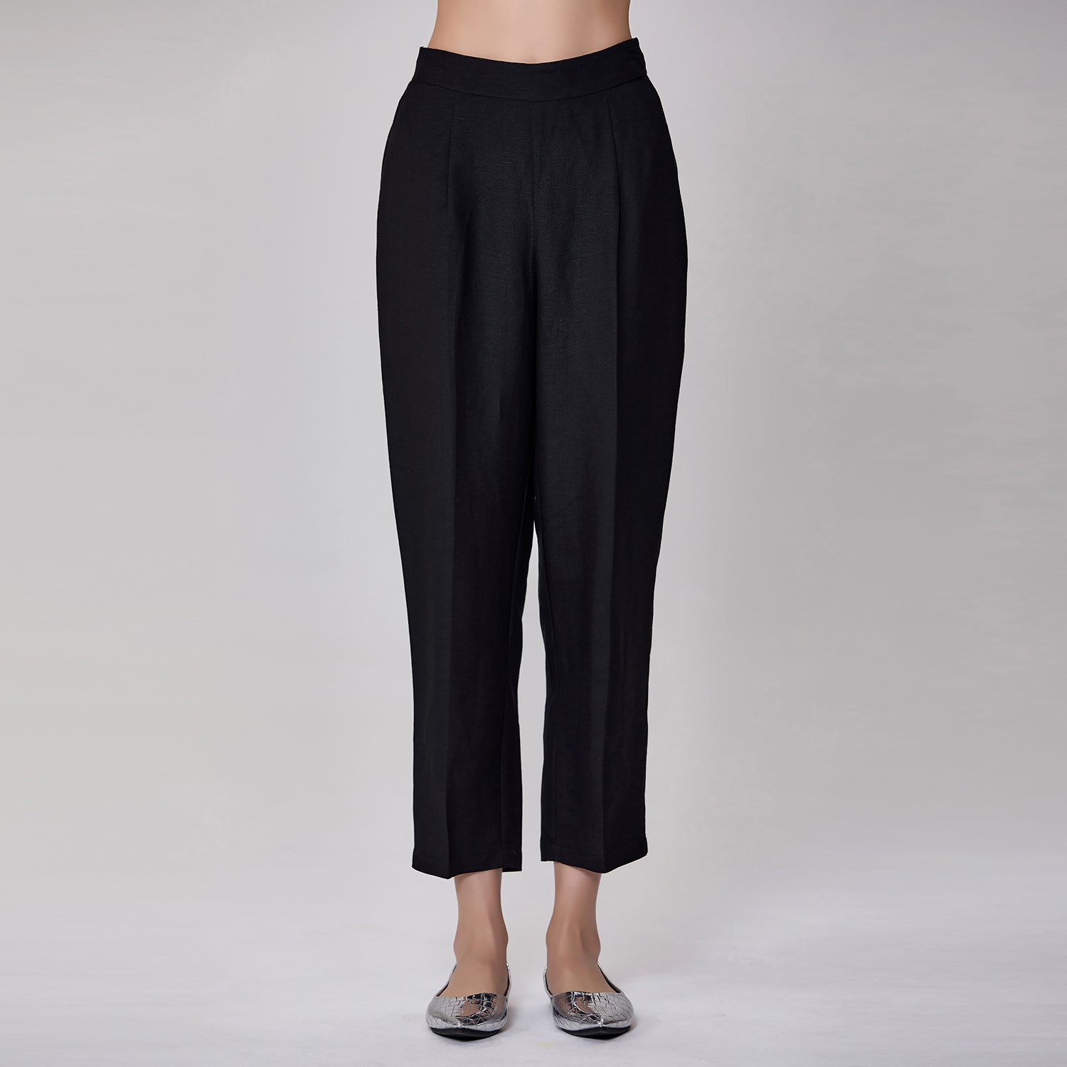 Pantalon droit en lin