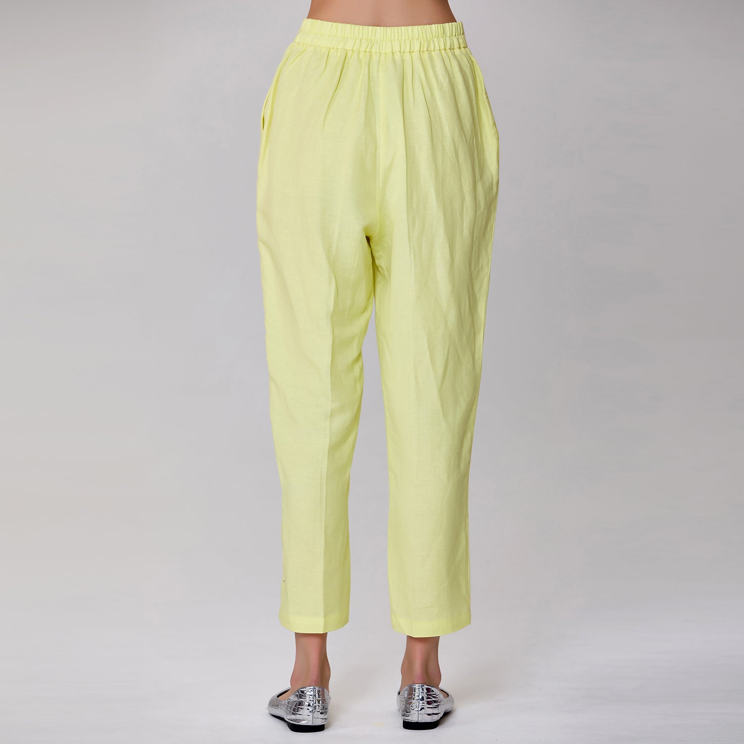 Pantalon droit en lin