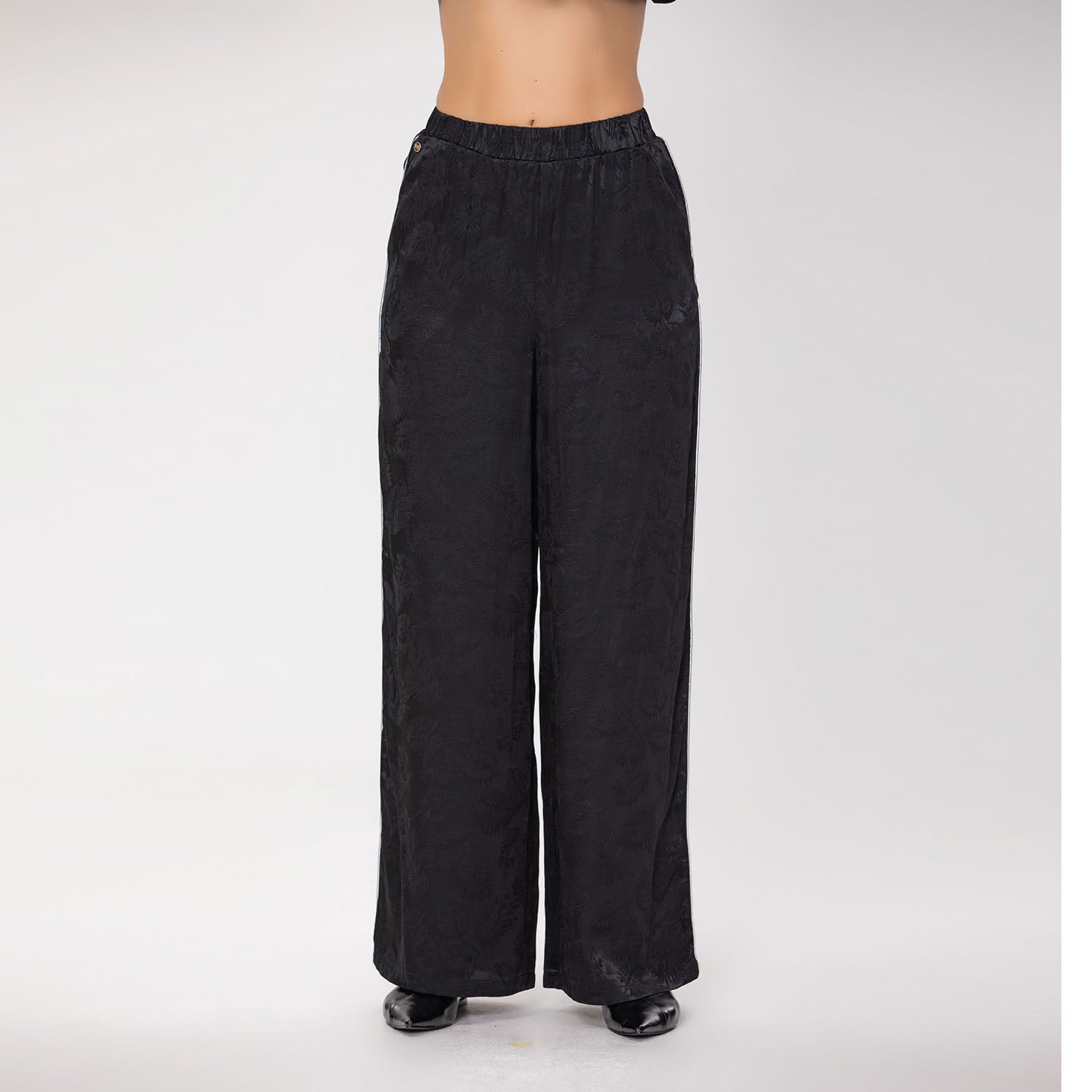 Pantalon large en jacquard