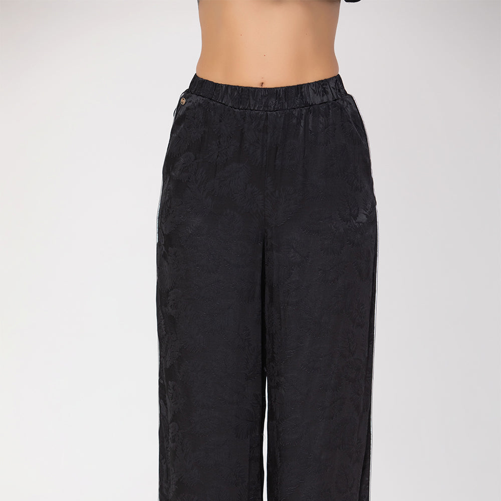 Pantalon large en jacquard