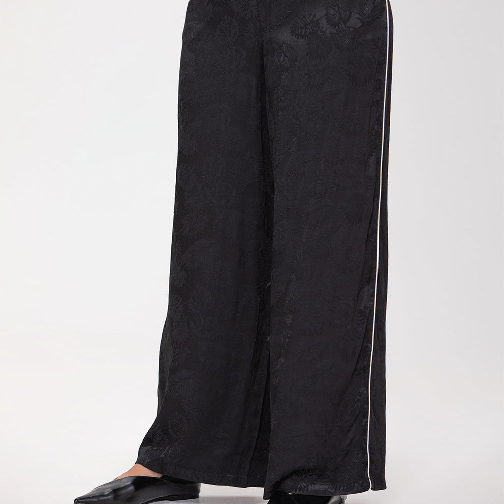 Pantalon large en jacquard