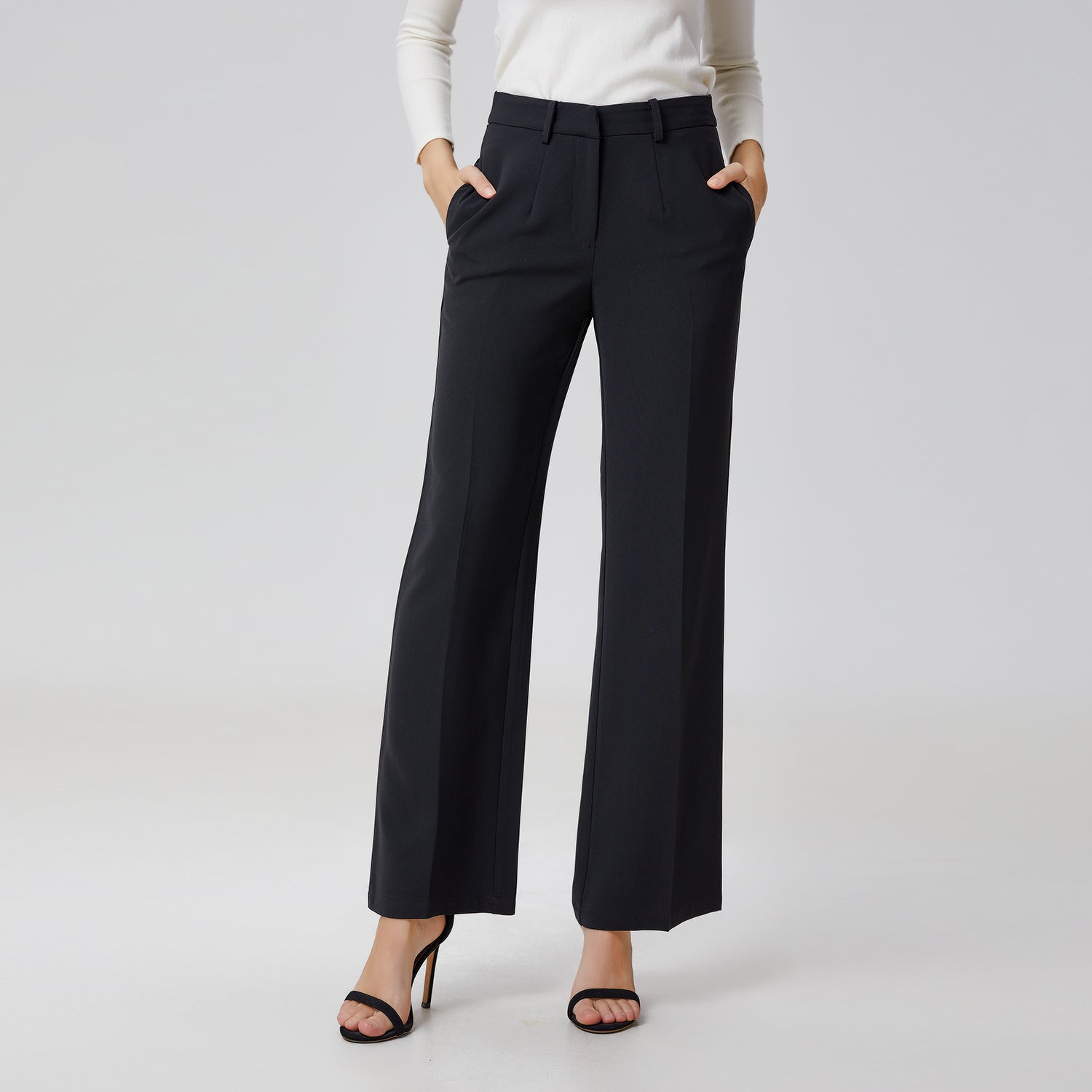 Pantalon tailleur droit