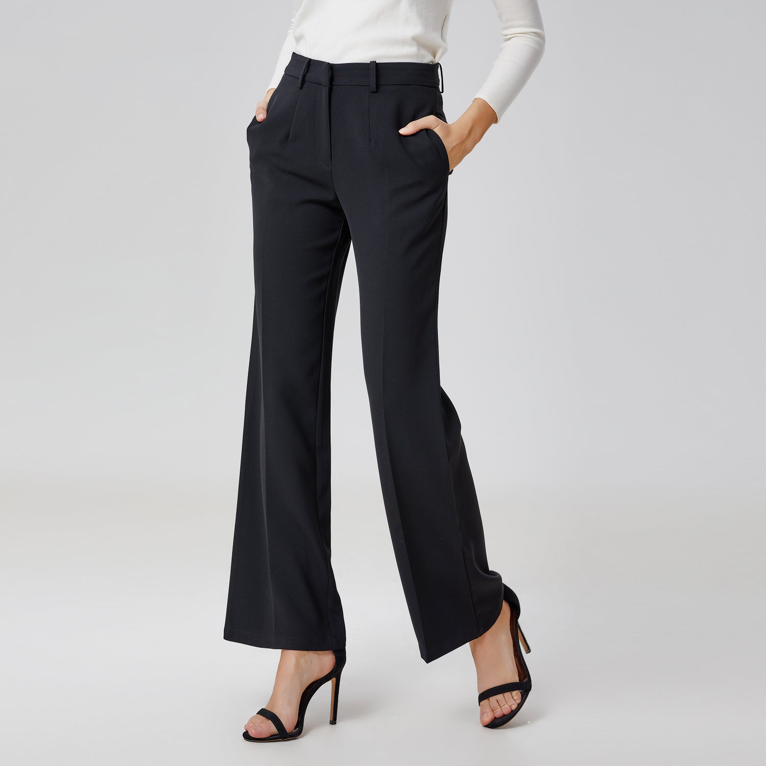 Pantalon tailleur droit