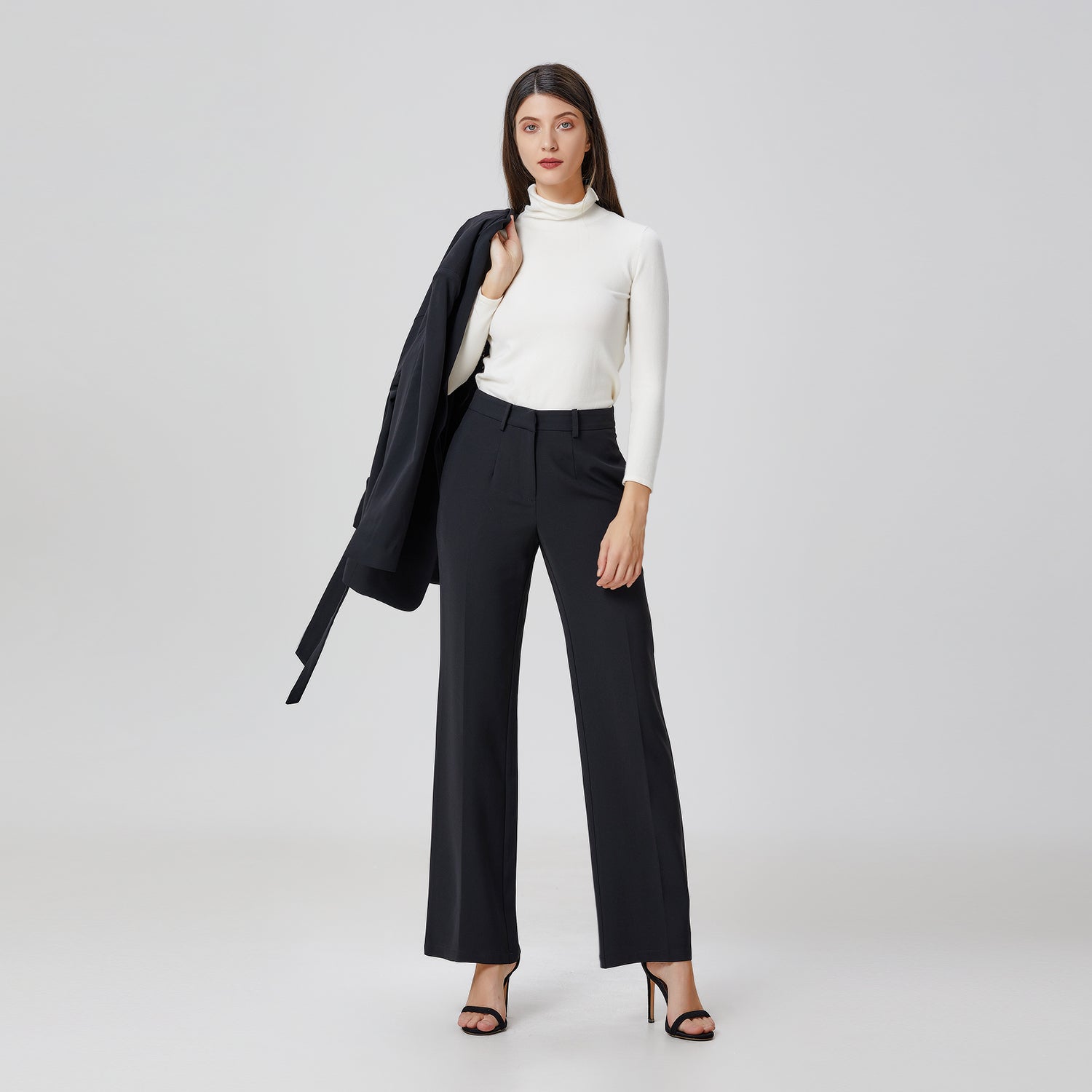 Pantalon tailleur droit