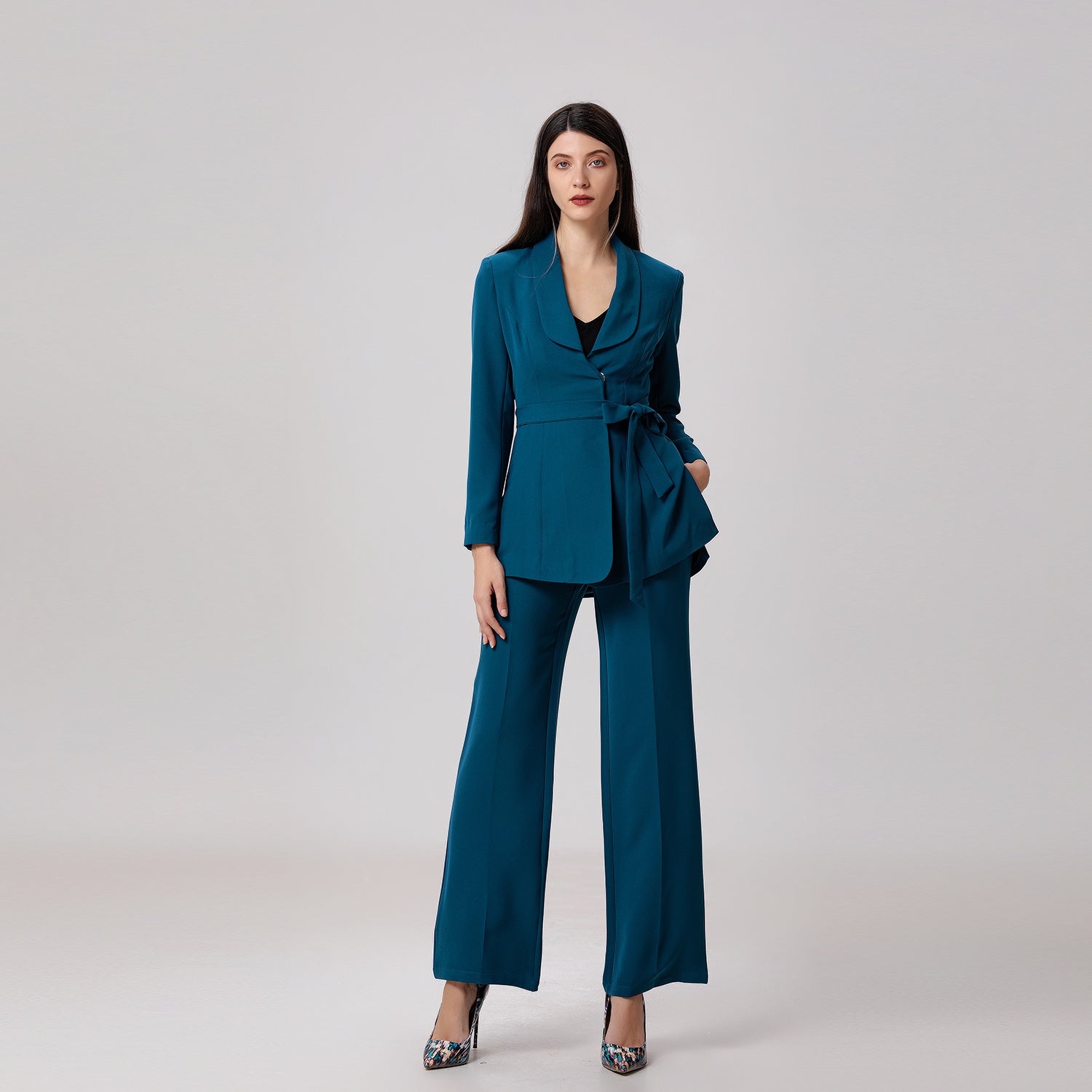 Pantalon tailleur droit