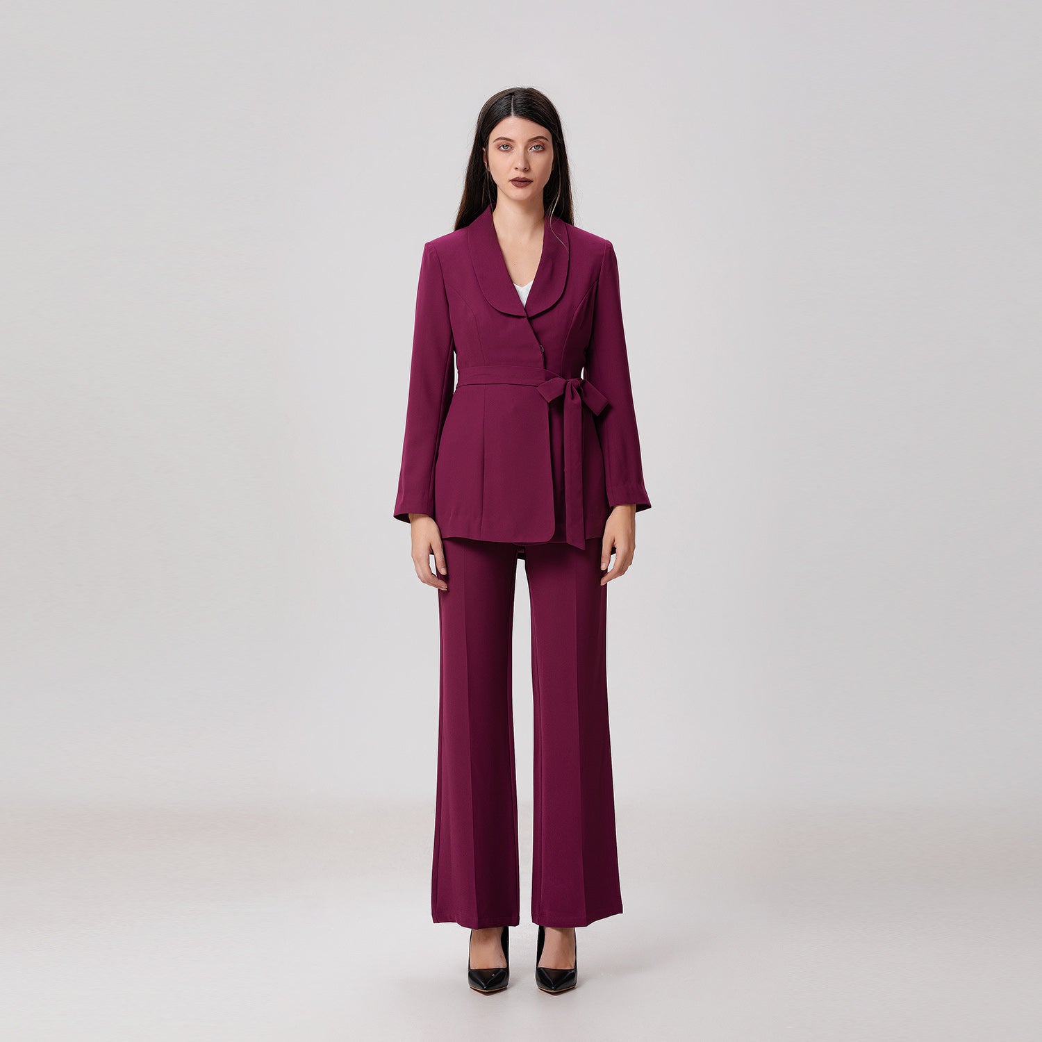 Pantalon tailleur droit
