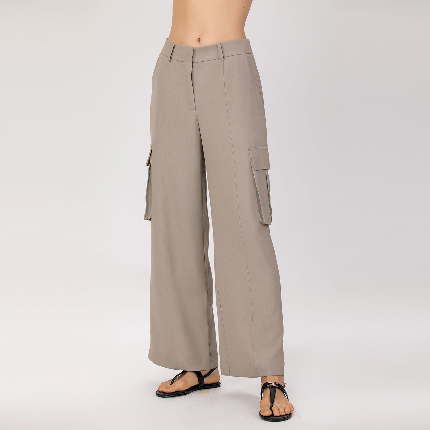 Pantalon cargo large à poches