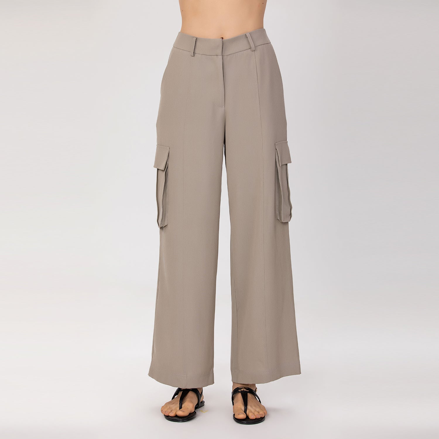 Pantalon cargo large à poches