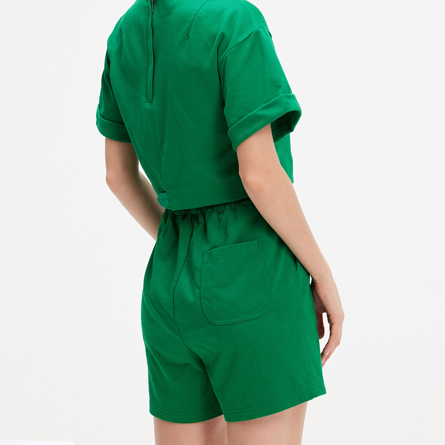 Short coton à cordon