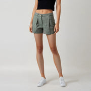 Short micro à motif pied-de-poule
