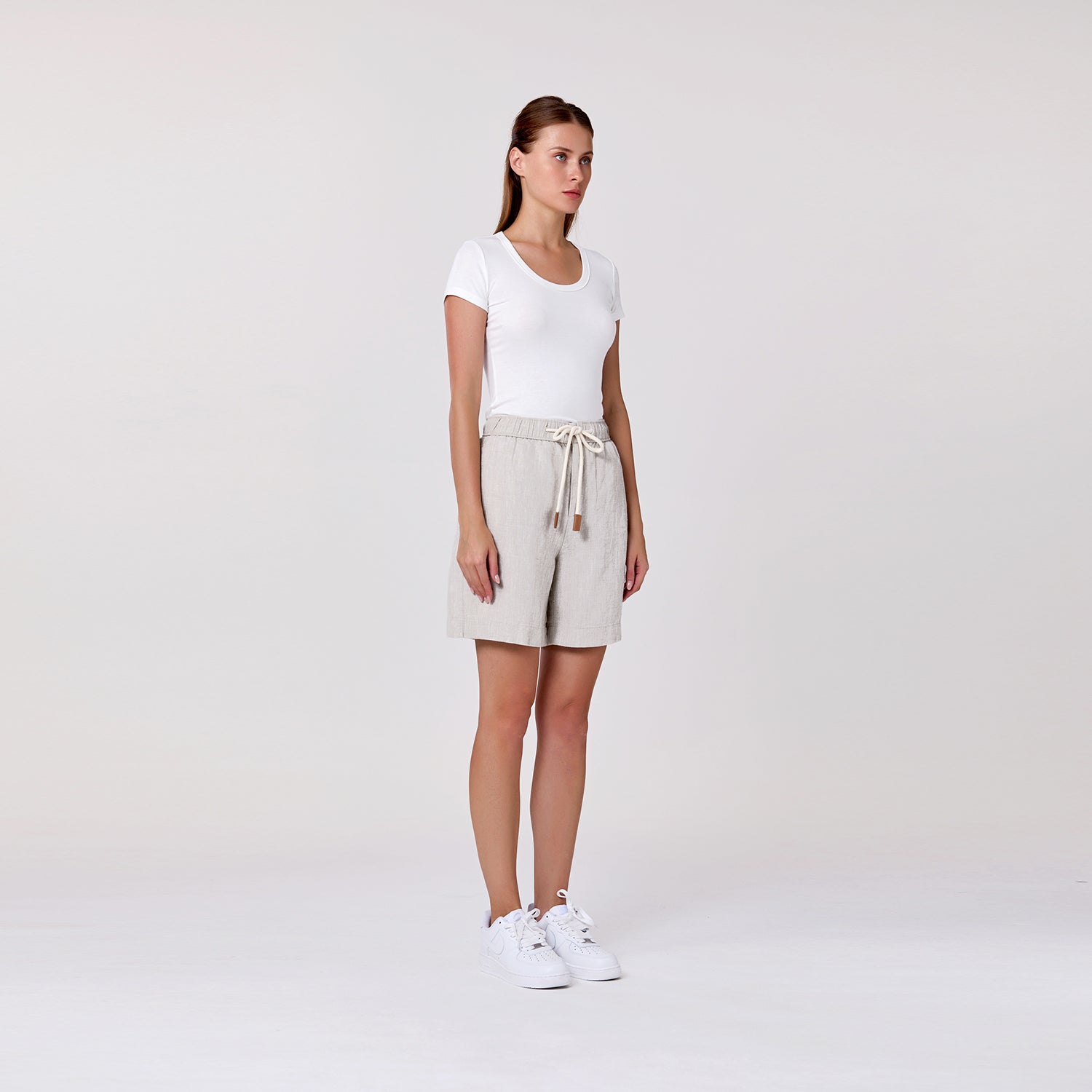 Bermuda en lin décontracté