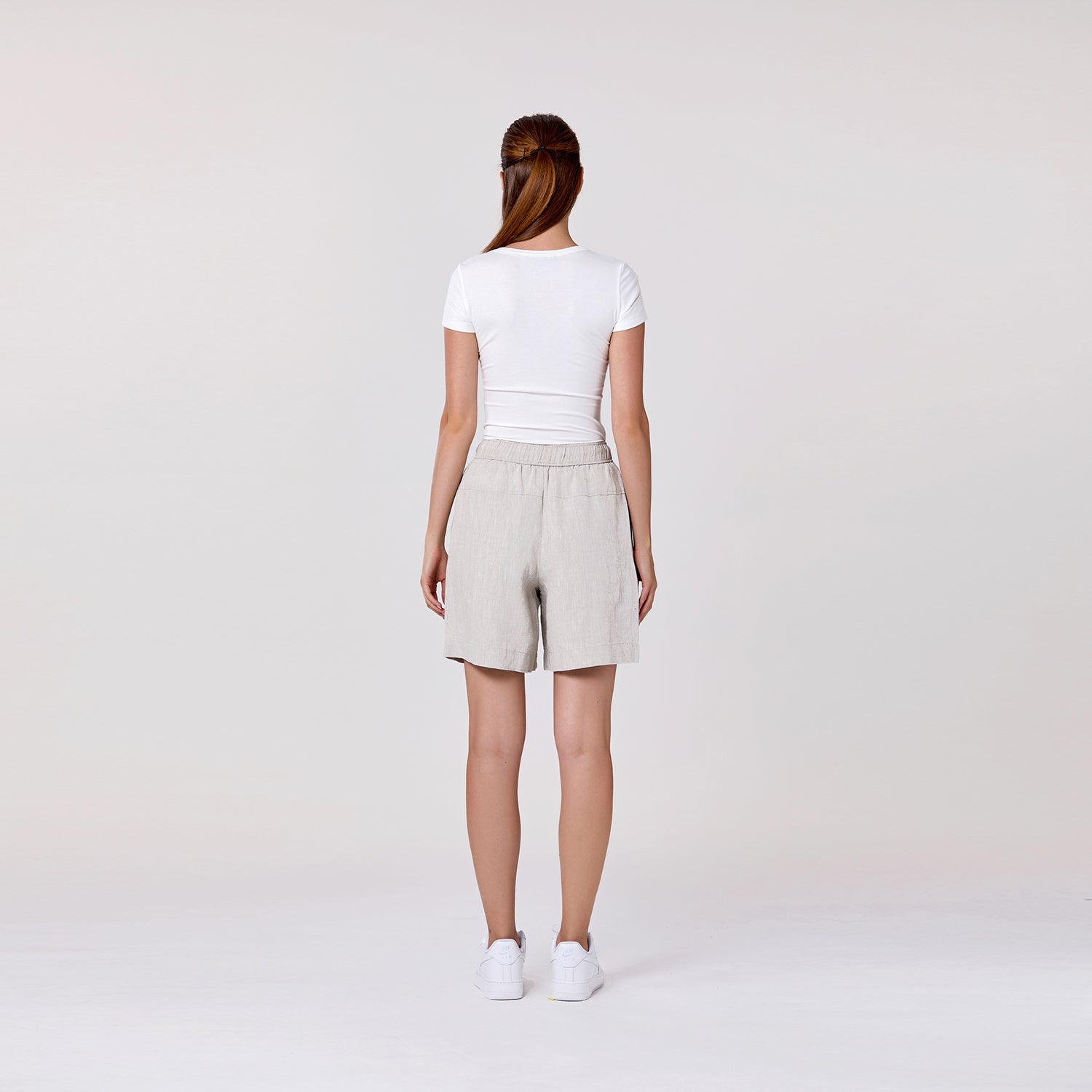 Bermuda en lin décontracté