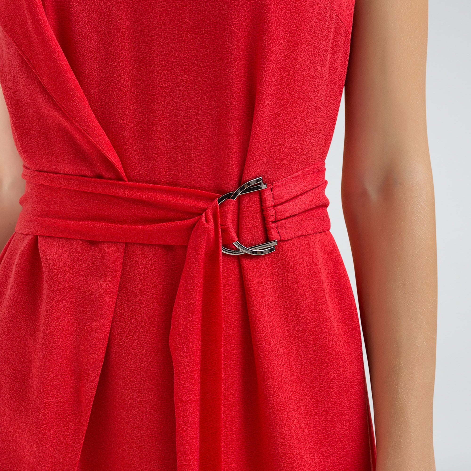 Robe mi-longue asymétrique ample