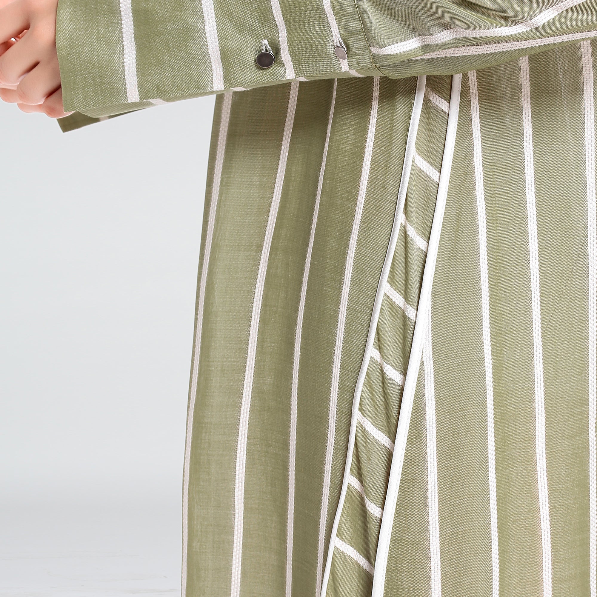Robe chemise à rayures