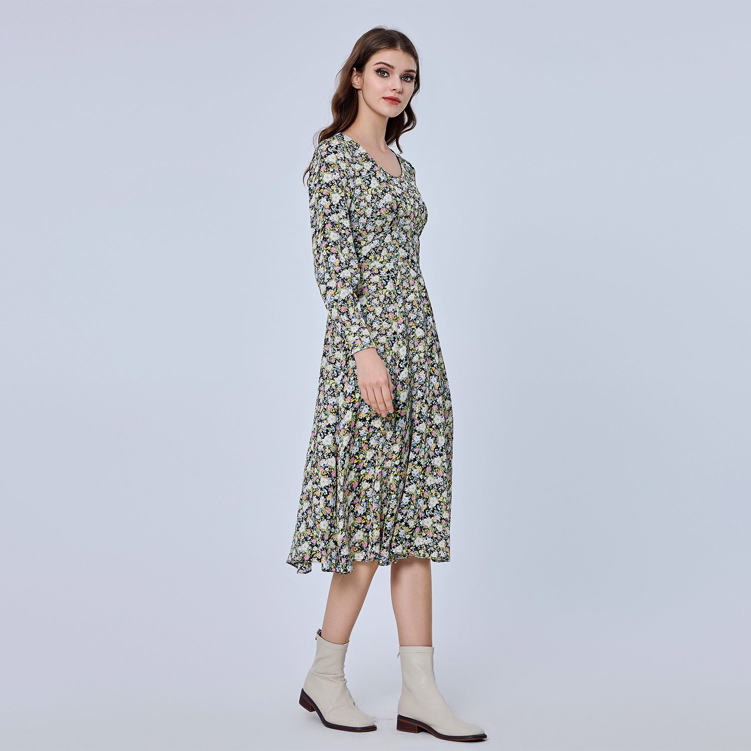 Robe midi à imprimé Liberty